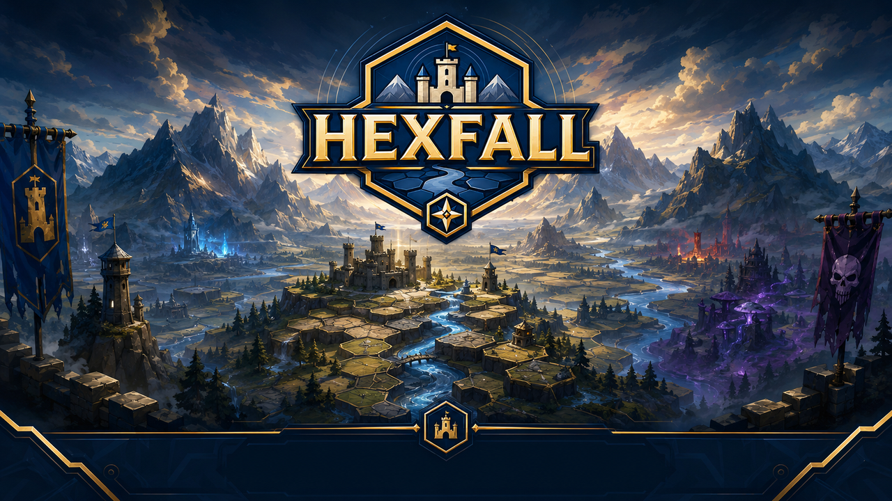 Hexfall Premium Loading Background